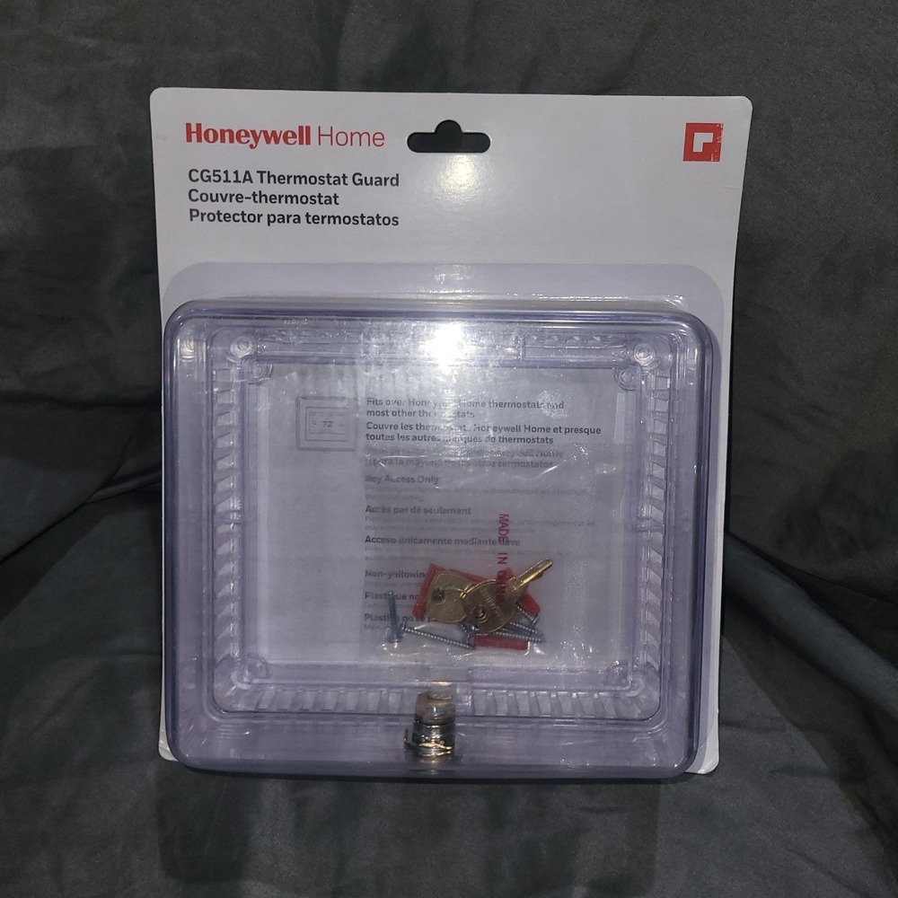 Honeywell CG511A Thermostat Guard Lock Box Protection With Key 9.06"x5.06"x2.62"
